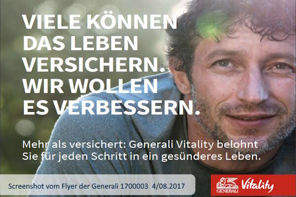 Generali-Flyer zu Vitality